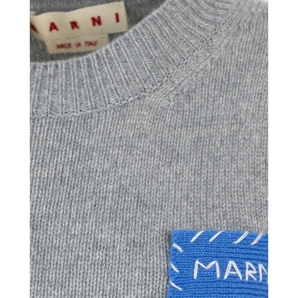 Marni Grey Cashmere Sweater With Embroidery - NWT - Picture 3 of 3